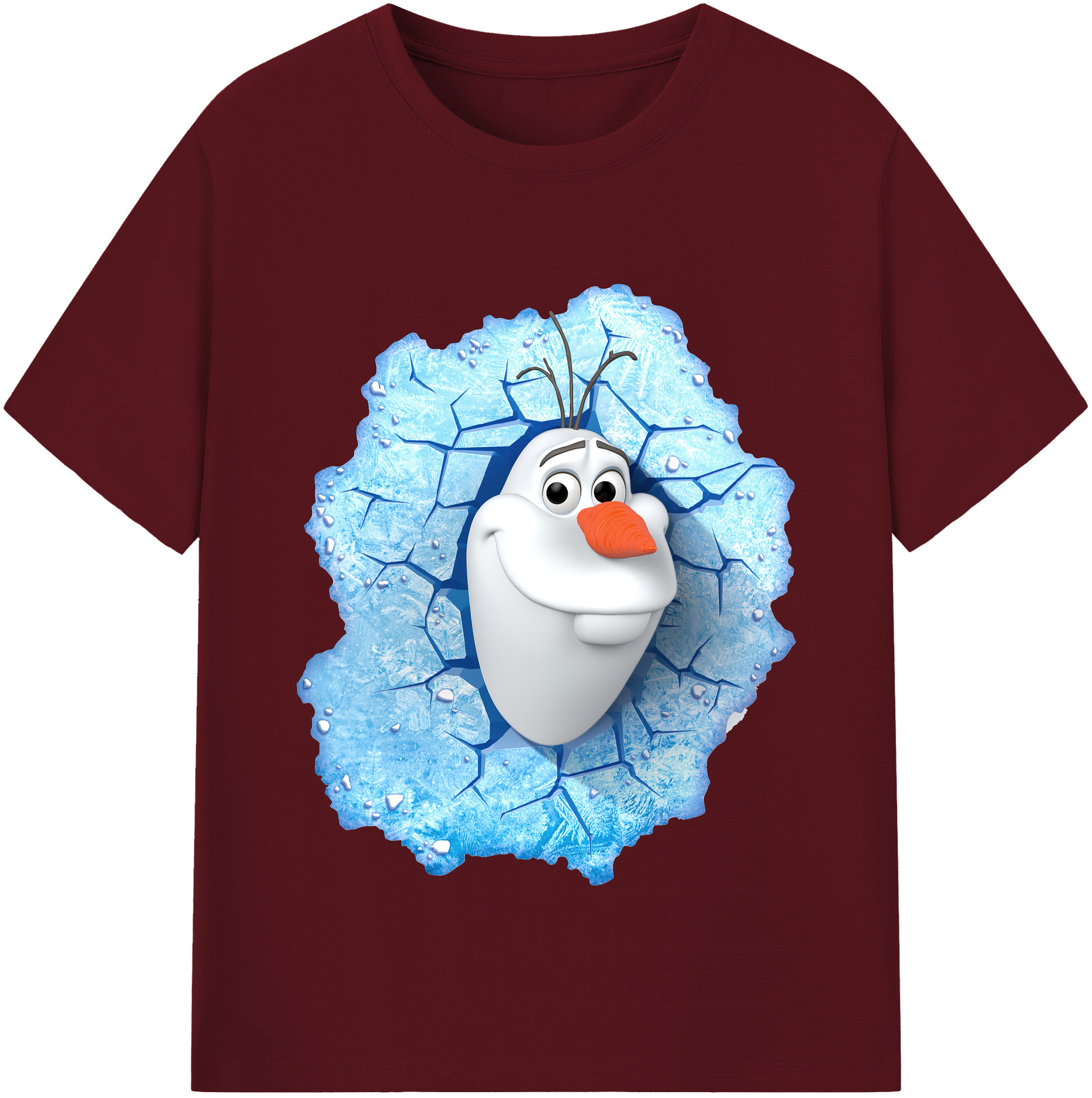 （画像用） アナと雪の女王 アンナ エルサ Frozen Anna Elsa 綿100％半袖Tシャツ（フロントプリント）